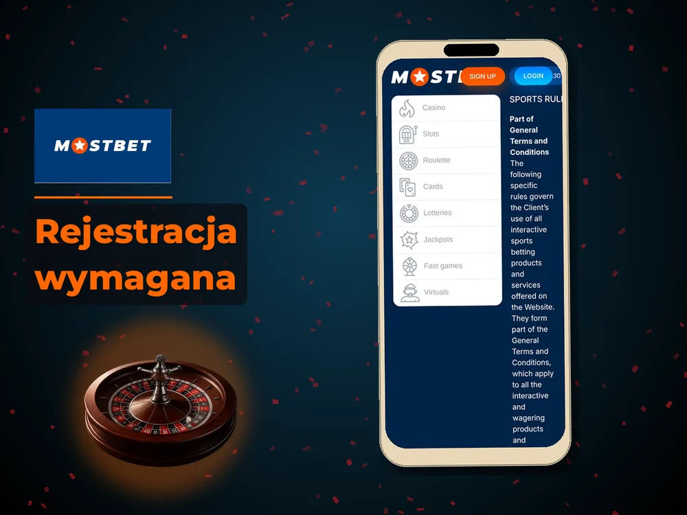 mostbet - Rejestracja wymagana